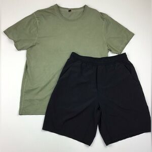 Lot of 2 lululemon shorts and t shirt men’s medium
